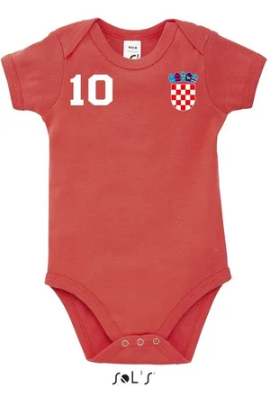 Blondie & Brownie Strampler Kinder Baby Kroatien Hrvatska Sport Trikot Fußball Weltmeister WM EM - Verkäufer: Hubihu