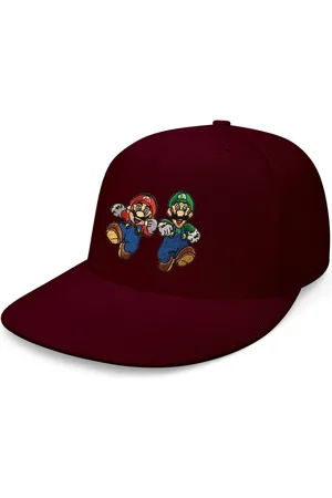 Blondie & Brownie Snapback Cap Unisex Erwachsene Mario und Luigi Stick Patch Super Retro Konsole One Size - Verkäufer: Hubihu