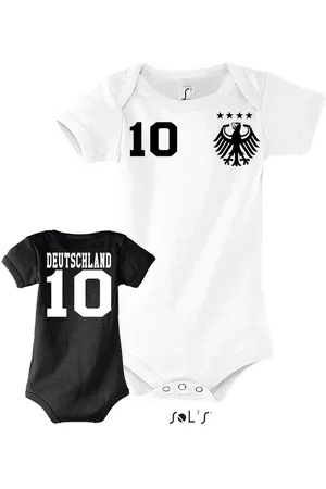Blondie & Brownie Strampler Deutschland Germany Kinder Baby Sport Trikot Body Fussball Meister EM - Verkäufer: Hubihu