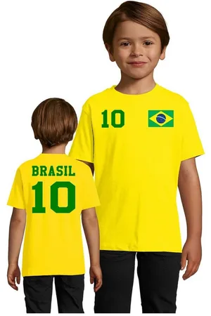 Blondie & Brownie T-Shirt Kinder Brasilien Sport Shirt Trikot Fussball Meister Copa - Verkäufer: Hubihu