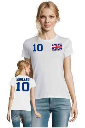 Blondie & Brownie T-Shirt Damen England United Kingdom EM Sport Trikot Fußball Meister WM - Verkäufer: Hubihu