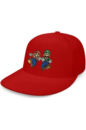 Blondie & Brownie Snapback Cap Unisex Erwachsene Mario und Luigi Stick Patch Super Retro Konsole One Size - Verkäufer: Hubihu