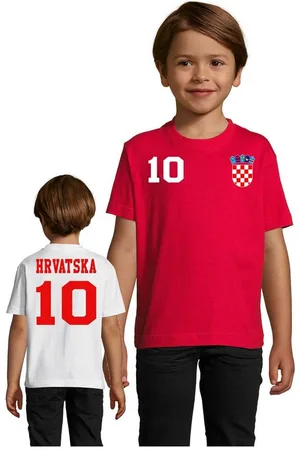 Blondie & Brownie T-Shirt Kinder Kroatien Hrvatska Sport Trikot Fußball Meister WM Europa EM - Verkäufer: Hubihu