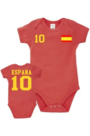 Blondie & Brownie Strampler Kinder Baby Spanien Spain Sport Trikot Body Fussball Meister WM Copa - Verkäufer: Hubihu