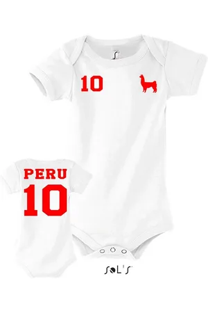 Blondie & Brownie Strampler Kinder Baby Peru Sport Trikot Fußball Weltmeister WM Copa America - Verkäufer: Hubihu