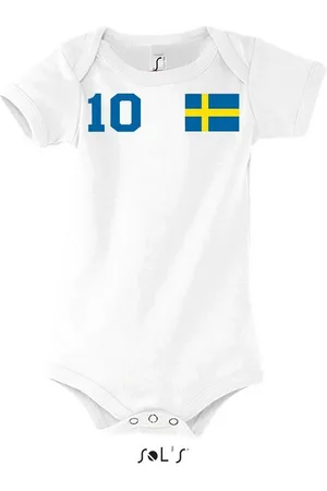 Blondie & Brownie Strampler Schweden Kinder Baby Sport Trikot Body Fussball Meister WM Europa EM - Verkäufer: Hubihu