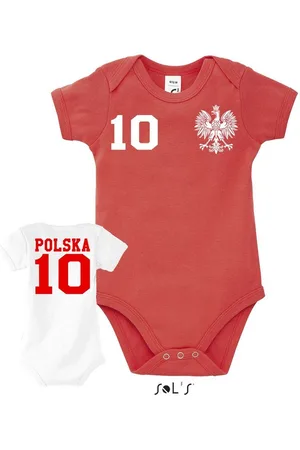 Blondie & Brownie Strampler Polen Kinder Baby Polska Sport Trikot Fußball Meister WM Europa EM - Verkäufer: Hubihu