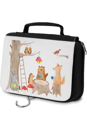Mr. & Mrs. Panda Kulturbeutel Waldtiere Picknick - - Geschenk, Igel, Herren, Kosmetiktasche, Z (1-tlg), Mehrere Fächer - Verkäufer: