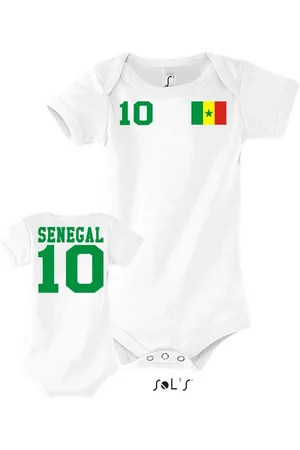 Blondie & Brownie Strampler Kinder Baby Senegal Afrika Cup Sport Trikot Fußball Meister WM - Verkäufer: Hubihu