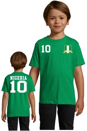 Blondie & Brownie T-Shirt Kinder Nigeria Sport Trikot Fußball Weltmeister Meister WM Afrika Cup - Verkäufer: Hubihu