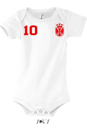 Blondie & Brownie Strampler Kinder Baby Serbien Serbia Sport Trikot Fußball Meister WM Europa EM - Verkäufer: Hubihu
