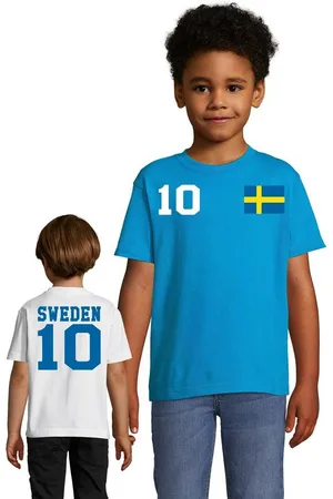 Blondie & Brownie T-Shirt Kinder Schweden Sweden Sport Trikot Fußball Meister WM Europa EM - Verkäufer: Hubihu