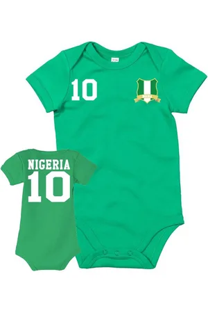 Blondie & Brownie Strampler Kinder Baby Nigeria Sport Trikot Fußball Meister WM Afrika Cup - Verkäufer: Hubihu