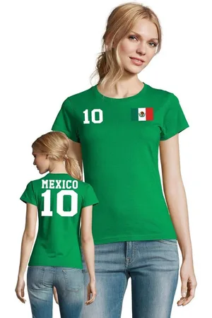 Blondie & Brownie T-Shirt Damen Mexiko Mexico Sport Trikot Fußball Meister WM Copa America - Verkäufer: Hubihu
