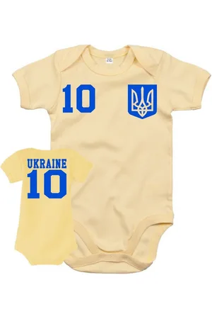 Blondie & Brownie Strampler Kinder Baby Ukraine Ukraina Sport Trikot Fußball Meister WM Europa - Verkäufer: Hubihu