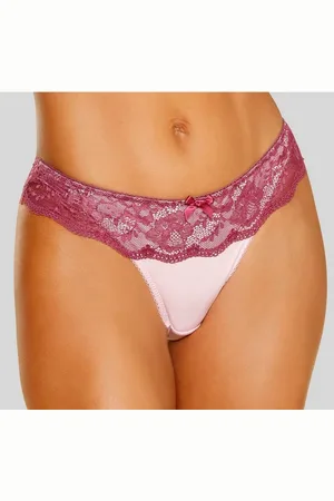 Lascana String mit breitem Bund aus blumiger Spitze, Dessous