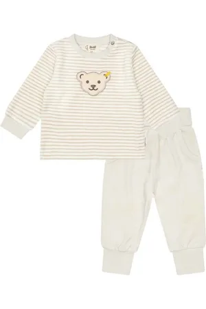 Steiff Hausanzug Set Hose + Sweatshirt GOTS Baby Wellness gestreift - Verkäufer: