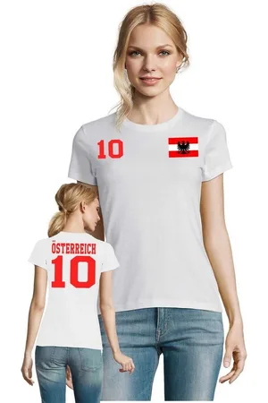 Blondie & Brownie T-Shirt Damen Österreich Austria Sport Trikot Fußball Meister WM Europa EM - Verkäufer: Hubihu