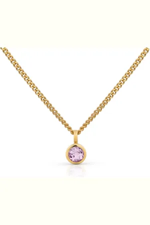 Orolino Kette mit Anhänger Gold 585 mit pinkem Amethyst 5mm