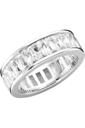 Giorgio Martello Silberring mit weißen Zirkonia, Silber 925