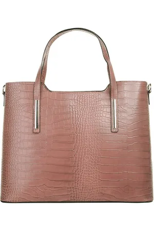 Cluty Henkeltasche, echt Leder, Made in Italy