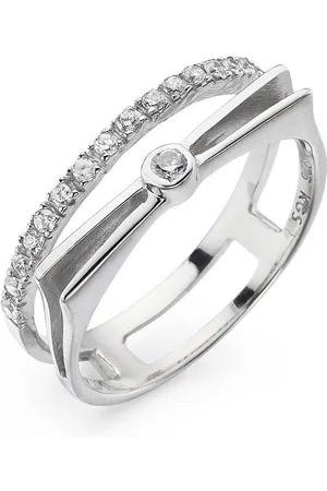 KangaROOS Fingerring Schmuck Geschenk Silber 925 Damenring Memoire, Exklusiv bei uns - mit Zirkonia (synth)