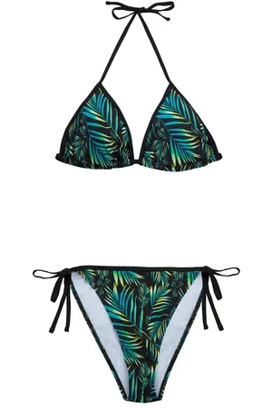 AvaMia Triangel-Bikini Damen Bikini Set Triangel 2222 Jungel Dschungel Schwarz (Bikinihose und Bikinitop) Damen Bikini Set Triangel Jungel Dschungel Schwarz - Verkäufer: PEROYORK