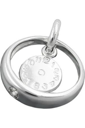 GALLAY Kettenanhänger 12x3mm Taufring mit Zirkonia weiß und Geburtsuhr Silber 925 (1-tlg) - Verkäufer: Cats Collection