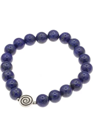 Bella Carina Perlenarmband Armband mit Lapislazuli und einer Silberperle Spirale, mit hochwertigem Lapislazuli und einer Perle aus 925 Silber - Verkäufer: