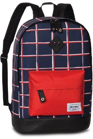 Bestway Freizeitrucksack Rucksack Campus rot/blau Karo - Verkäufer: Littmann