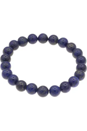 Bella Carina Perlenarmband Armband mit Lapislazuli 8 mm Perlen, mit hochwertigem Lapislazuli - Verkäufer:
