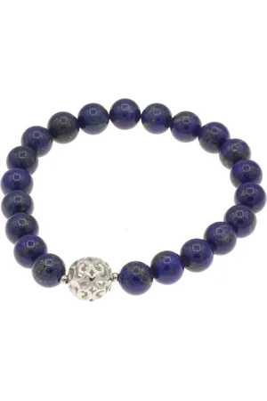 Bella Carina Perlenarmband Armband mit Lapislazuli und Silber Perle, mit hochwertigem Lapislazuli und Perle aus 925 Silber - Verkäufer: