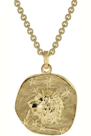 trendor Kette mit Anhänger Löwe Sternzeichen Ø 20 mm Gold auf Silber - Verkäufer: uhrcenter