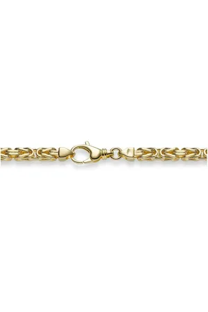 HOPLO Goldarmband Goldkette Königskette Länge 21cm - Breite 4,0mm - 585-14 Karat Gold - Verkäufer: Holzenplotz