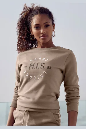 H.I.S Sweatshirt mit großer Logo Stickerei, Loungeanzug