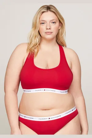 Tommy Hilfiger Sport-Bustier mit TH-Schriftzügen auf dem Unterbrustband
