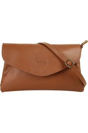 Cluty Abendtasche, echt Leder, Made in Italy