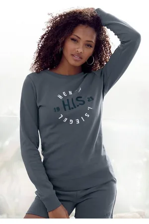 H.I.S Sweatshirt mit großer Logo Stickerei, Loungeanzug