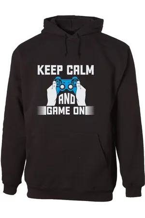 G-graphics Hoodie Keep Calm and game on Unisex mit trendigem Frontprint für Gamer*innen - Verkäufer: