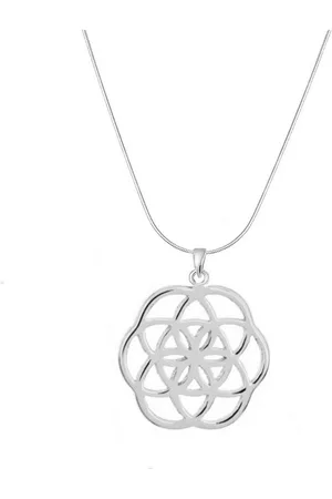 ALEXANDER YORK Kette und Anhänger Set LEBENSBLUME FLOWER OF LIFE 7 CIRCLES, 2-tlg., 925 Sterling Silber - Verkäufer:
