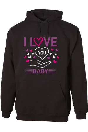 G-graphics Hoodie I love you baby Unisex mit trendigem Frontprint mit Spruch zum Valentinstag - Verkäufer: