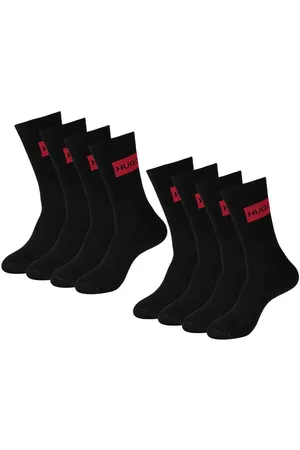 HUGO BOSS Freizeitsocken QS Rib Label CC (4-Paar) mit Plüschsohle - Verkäufer: bonvenon