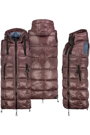 Fresh Made Steppweste Lange Stepp weste Kapuze Übergangs Herbst Frühlings Weste Windbreaker - Verkäufer: fashion-victim-style