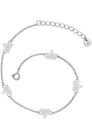 Glanzstücke Silberarmband silber, Armband Sterling Silber Mondstein (synth) - Verkäufer: Juvalia