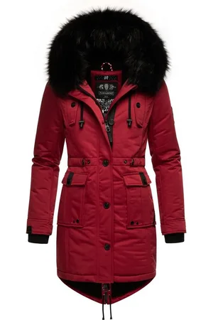 Navahoo Wintermantel Luluna Prc edler Parka mit großer Kunstfellkapuze