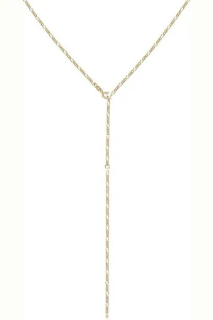 Elli Collierkettchen Y-Kette Figaro Basic Trend Verstellbar 925 Silber