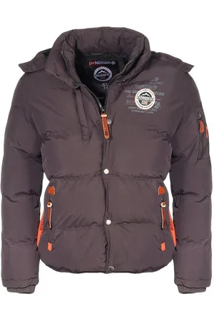 Geographical Norway Winterjacke Herren Steppjacke mit abnehmbarer Kapuze, mit Stehkragen, in Unifarben - Verkäufer: leyoley