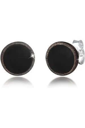Kuzzoi Paar Ohrstecker Basic Kreis Geo Emaille 925 Silber, Geo - Verkäufer: JULIE & GRACE GmbH
