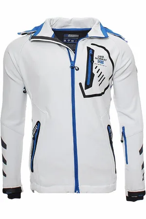 Geographical Norway Softshelljacke Freizeitjacke Sport Outdoor Wander Trekking Jacke in Unifarbe, mit Kapuze, mit abnehmbarer Kapuze, mit Stehkragen - Verkäufer: leyoley