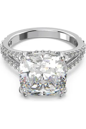 Swarovski Fingerring Stilla Square Cocktailring, 5642629, /-30, /-33, /-34, 5638549, mit ® Kristall